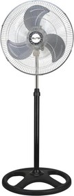 Ventilator 3in1 Elite EF-0422, 70 W, 45 cm, 3 viteze, 3 pale metalice, Baza rotunda, 3 pale metalice, Negru