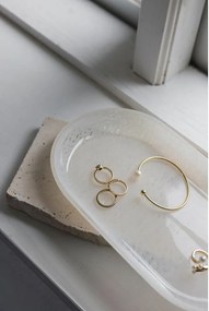 Tavă decorativă din sticlă 14x25,5 cm Opal – Mette Ditmer Denmark