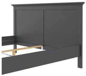 Pat matrimonial gri 160x200 cm Paris – Tvilum