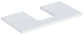 Blat pentru lavoar Geberit One cu decupaj in mijloc 90 cm alb mat