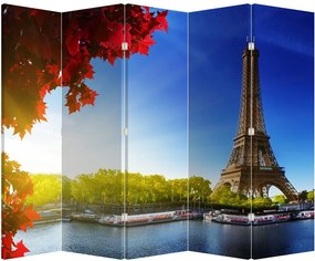 Paravan - Toamna la Paris (210x170 cm)