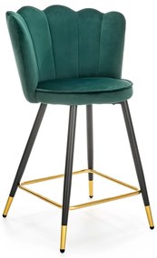 Scaun de bar Knox, verde/negru