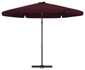 Umbrela de soare exterior, stalp din otel, 300 cm, rosu bordo Rosu bordo