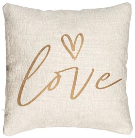 Perna Decorativa Canapea, Model Love, 40x40 cm, Cu fermoar