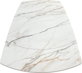 Masă ceramică extensibilă Calacata Gold 140/90 cm