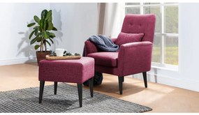 Set Canapea Extensibilă si Fotoliu Aqua - S, Rosu
