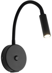 Lampă de perete cu port USB LAGOS 1xG9/3W/5V negru