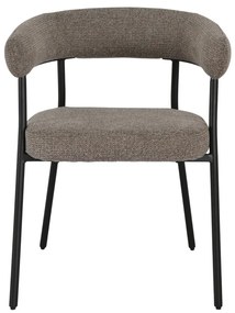 Scaun de dining Trivio, maro, picioare negre