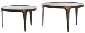 Măsuțe de cafea maro 2 buc. rotunde ø 75 cm Tobias – Light &amp; Living