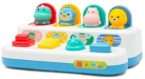 Baby Mix Jucărie interactivă - ferestre pop-up cuanimale Peekaboo, 25,2 x 11 x 13 cm