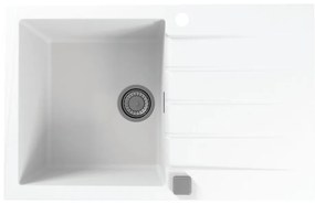 Chiuvetă de bucătărie ALVEUS 1132022 CADIT 79x50 cm alb