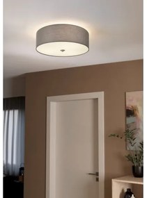 Eglo 55277 - Plafonieră PASTERI, 3 x E27, 25 W, 230 V, Ø 47,5 cm, gri