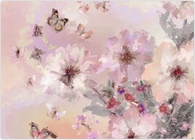 Tablou - Colaj de artă cu fluturi (70x50 cm)