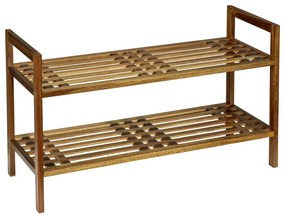 Pantofar în culoare naturală din lemn de acacia 69x40,5x27 cm Fondi – Wenko