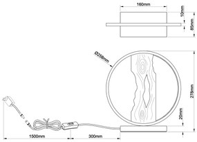 Lampă LED de masă Brilliant CHAUMONT LED/7,5W/230V