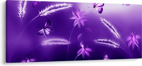 Tablou - Lunca cu fluturi (120x50 cm)