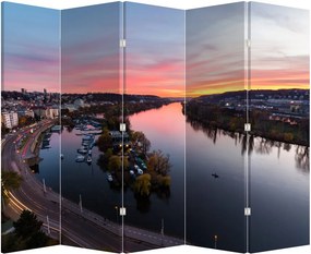 Paravan - Praga nocturnă (210x170 cm)