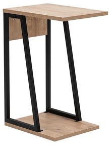 Măsuță laterală Nidupe 3 (stejar zafir + negru) . 1094760