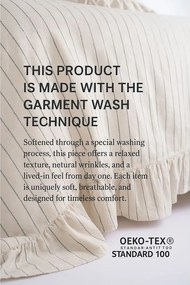 Lenjerie de pat bej din bumbac ranforcé pentru pat dublu, extinsă 240x220 cm Amalia Striped – Mila Home Luxury