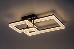 Plafoniera LED design geometric Amilia negru