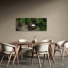 Tablou - lumânare de Crăciun (120x50 cm)