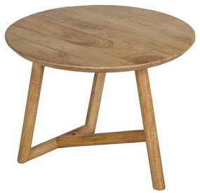 Măsuță de cafea în culoare naturală rotundă din lemn de mango ø 60 cm Mao – Ixia