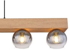 Lustra suspendata design modern Moitas negru, maro