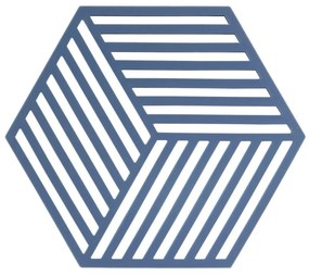 Suport din silicon pentru vase fierbinți Zone Geo, albastru