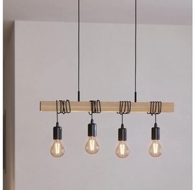 Eglo 43512 - Lustră suspendată pe cablu TOWNSHEND 4xE27/60W/230V