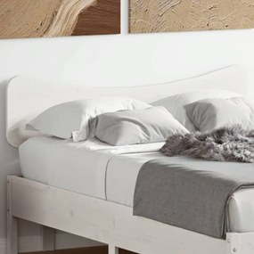 Tăblie de pat, alb, 120 cm, lemn masiv de pin