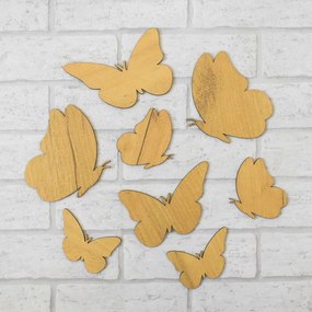 DUBLEZ | Fluturi decorativi 3D pentru perete 6 buc