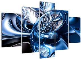 Tablou cu abstracție - cercuri (150x105 cm)