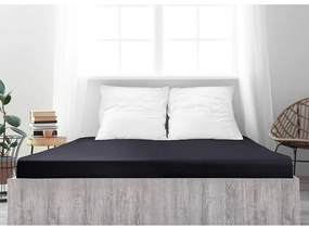 4Home jersey sheet Ideal negru , 200 x 200 cm, 200 x 200 cm
