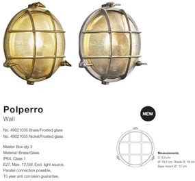 Aplica de exterior stil clasic Polperro nickel 49021055 NL