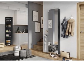 Dulap pentru hol gri antracit 50x195x18 cm Rotary – Germania