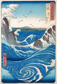 Reproducere View of the Naruto whirlpools at Awa, Utagawa Hiroshige