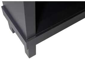 Bibliotecă neagră din lemn de pin 107x160x39 cm Bonk – WOOOD