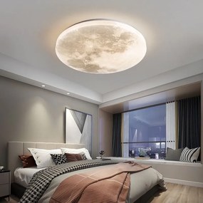Lustra LED Plafoniera, Elit's, Luna, 48W lumina calda ,rece si neutra