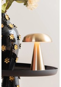 Veioză aurie LED cu intensitate reglabilă cu abajur din metal (înălțime 20,5 cm) Rachel – Leitmotiv