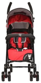 Carucior sport tip umbrela NOVOKIDS™ Jerry, Spatar reglabil 2 trepte, Cadru metalic,Tapiserie de calitate, Amortizoare, Frana picior,Pliabil , Rosu