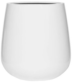 Ghiveci de flori Pax, alb lucios, dimensiuni multiple - PotteryPots Mărime: M - v. 46 cm, ⌀ 44 cm