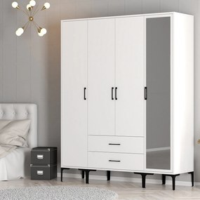 Dulap de haine Kiara STR (Alb). 1088460