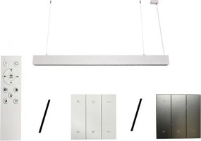 Lustră LED suspendată pe cablu LED/55W/230V 3000/4000/6500K 120 cm albă