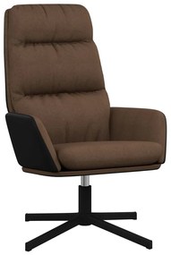341151 vidaXL Scaun de relaxare, maro, material textil