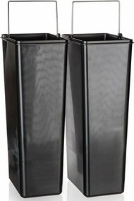 Coș sortare deșeuri Brilanz Savery, 2 x 20 l, inox, 40 l