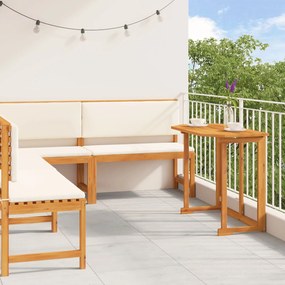 vidaXL Set mobilier de grădină cu perne, 4 piese, lemn masiv de acacia