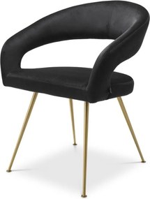 Scaun design elegant LUX Bravo, roche negru 116145 HZ