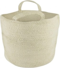 Cos de depozitare cu manere COTTON HAVEN 35x35 cm - mai multe culori Culoare: Gri inchis