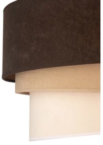 Lustră pe cablu Duolla DEVON 1xE27/40W/230V d. 45 cm maro/bej