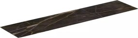 Blat ceramic pentru lavoar Ideal Standard Atelier Conca finisaj negru marmura 160 cm